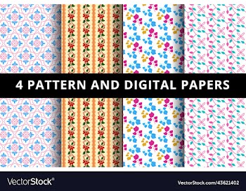 floral pattern and digital paper