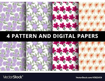floral pattern and digital paper