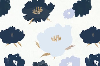 Floral pattern background psd hand drawn