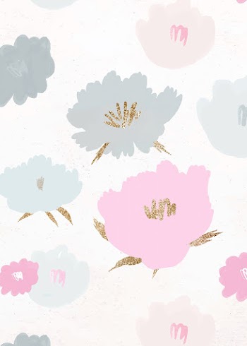 Floral pattern background vector hand drawn