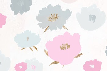 Floral pattern background vector hand drawn