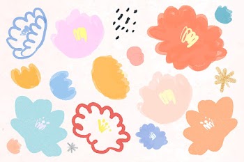 Floral pattern background vector hand drawn