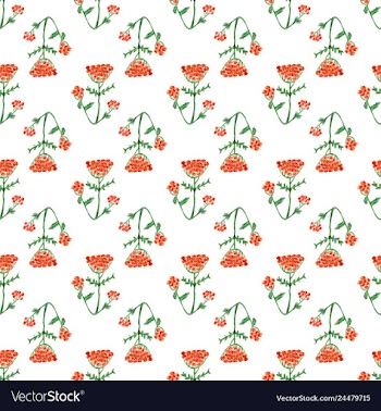 Floral pattern in style vector image