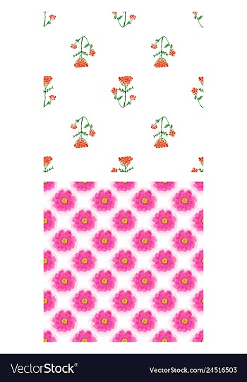 Floral pattern in style vector image
