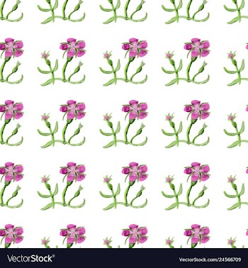 Floral pattern in style vector image