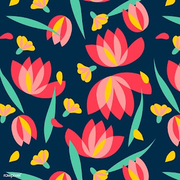 Floral patterned background | Free stock vector - 389203
