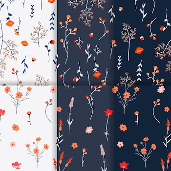 Floral patterned background | Free stock vector - 544810