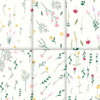Floral patterned background | Free stock vector - 544812