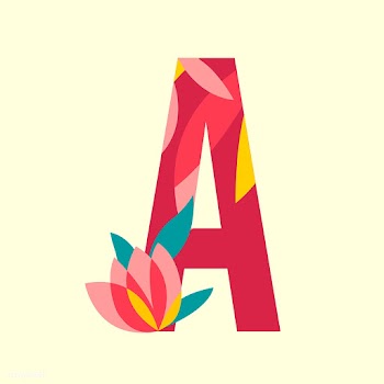 Floral patterned letters vector | Free stock vector - 24039