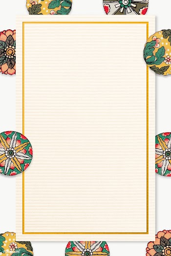 Floral patterned rectangle frame design element | Free  transparent png - 2272240