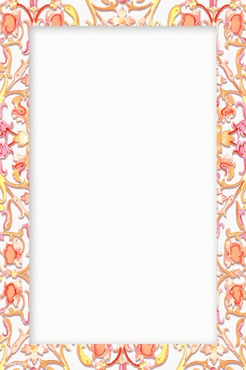 Floral patterned rectangle frame design element | Free  transparent png - 2272266