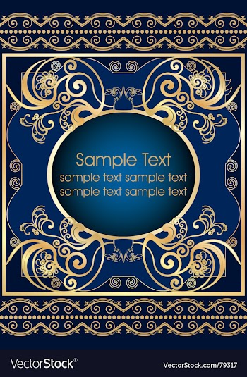 Floral poster vector image