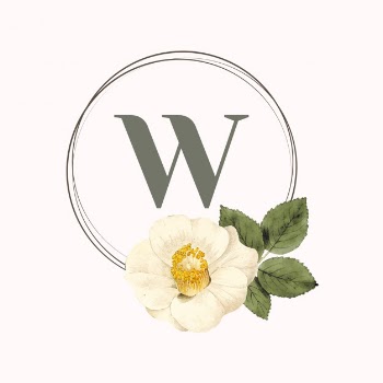 Floral round frame design vector