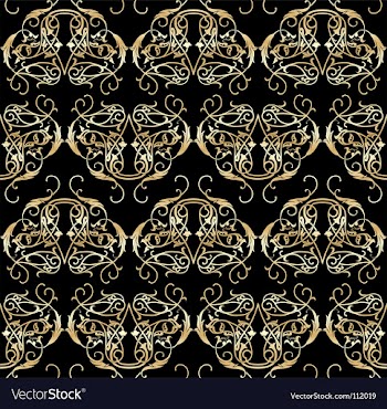 Floral seamless background vector image