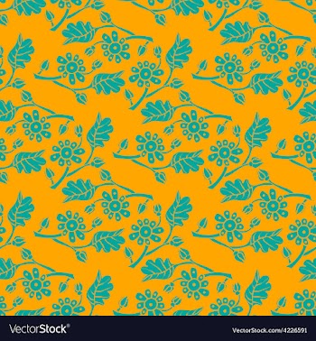 Floral seamless background vector image