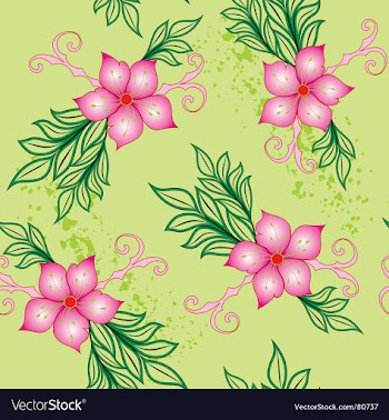 Floral seamless background vector image