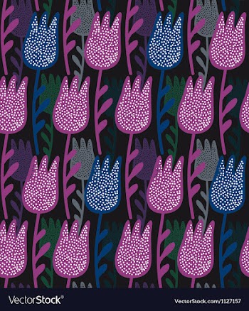 Floral seamless pattern vector image