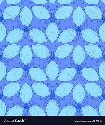 Floral seamless pattern vector image