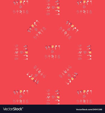 Floral seamless pattern vector image