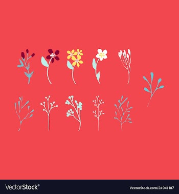 Floral seamless pattern vector image