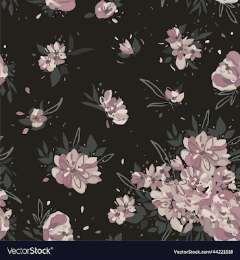 floral seamless pattern with pink peonies