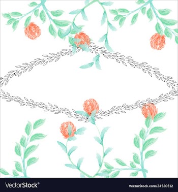 Floral set colorful floral collection with leaves vector image