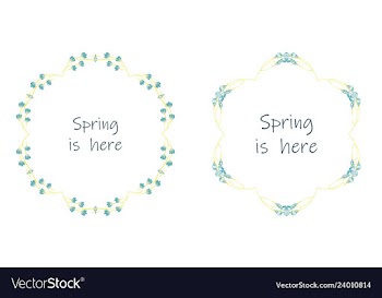 Floral setcolorful purple floral collection with vector image