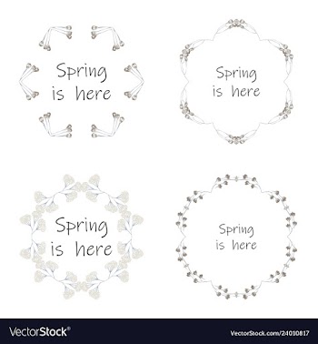 Floral setcolorful purple floral collection with vector image