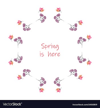 Floral setcolorful purple floral collection with vector image