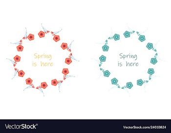 Floral setcolorful purple floral collection with vector image