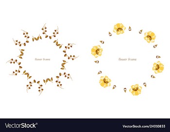 Floral setcolorful purple floral collection with vector image