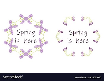 Floral setcolorful purple floral collection with vector image