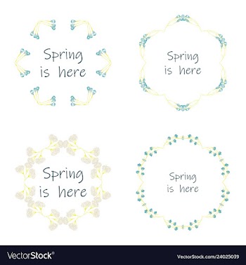 Floral setcolorful purple floral collection with vector image