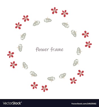 Floral setcolorful purple floral collection with vector image
