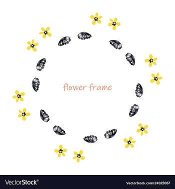 Floral setcolorful purple floral collection with vector image