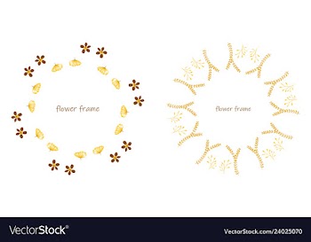 Floral setcolorful purple floral collection with vector image