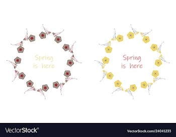 Floral setcolorful purple floral collection with vector image
