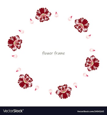Floral setcolorful purple floral collection with vector image