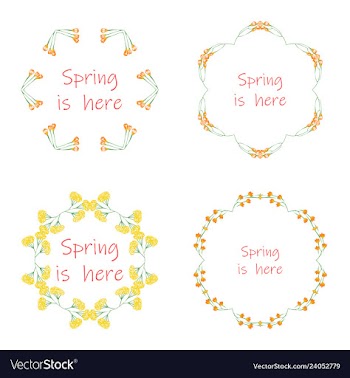 Floral setcolorful purple floral collection with vector image