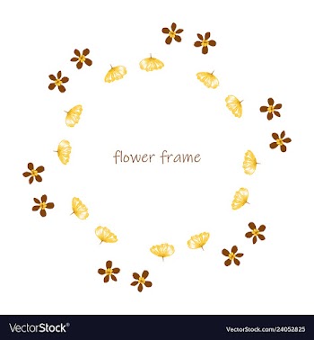 Floral setcolorful purple floral collection with vector image