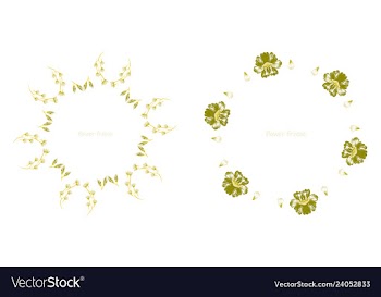 Floral setcolorful purple floral collection with vector image