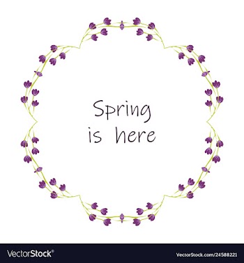 Floral setcolorful purple floral collection with vector image