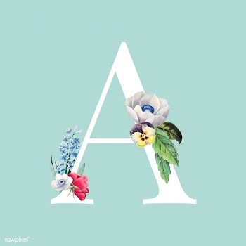 Floral styled letter A typography | Free stock vector - 564204
