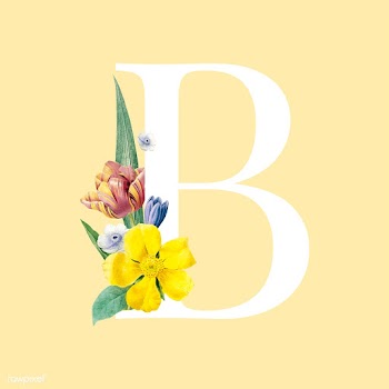Floral styled letter B typography | Free stock vector - 564225