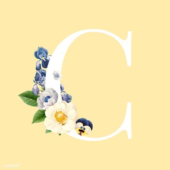 Floral styled letter C typography | Free stock vector - 564214
