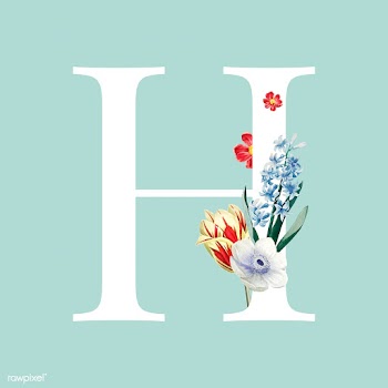 Floral styled letter H typography | Free stock vector - 564278