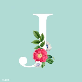 Floral styled letter J typography | Free stock vector - 564317