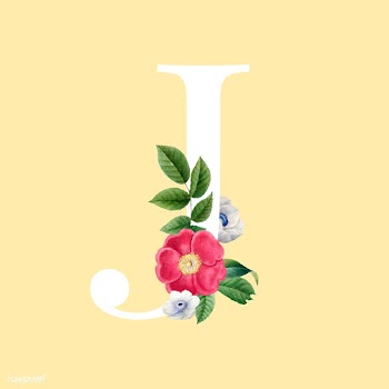 Floral styled letter J typography | Free stock vector - 564345