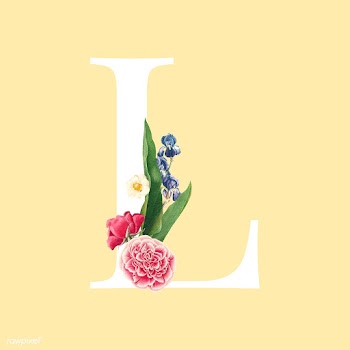 Floral styled letter L typography | Free stock vector - 564334