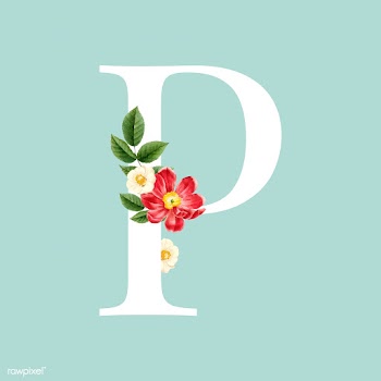 Floral styled letter P typography | Free stock vector - 564215
